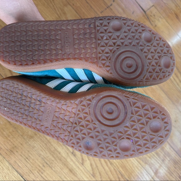 Adidas Samba Collegiate Green Gum Sole size 8.5 - Picture 4 of 6